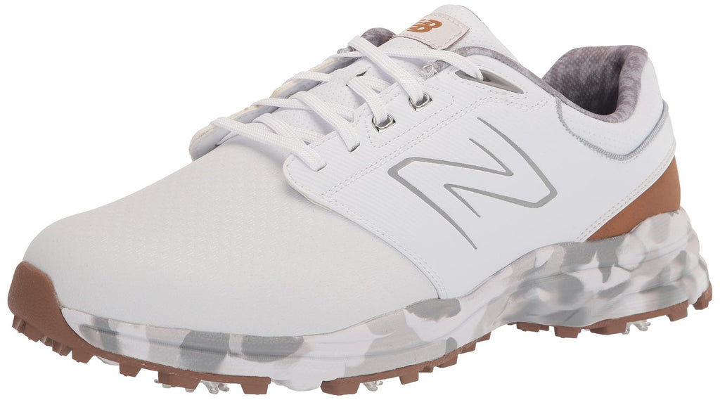 New Balance Men's Brighton Golf Shoe, White, 12 X-Wide