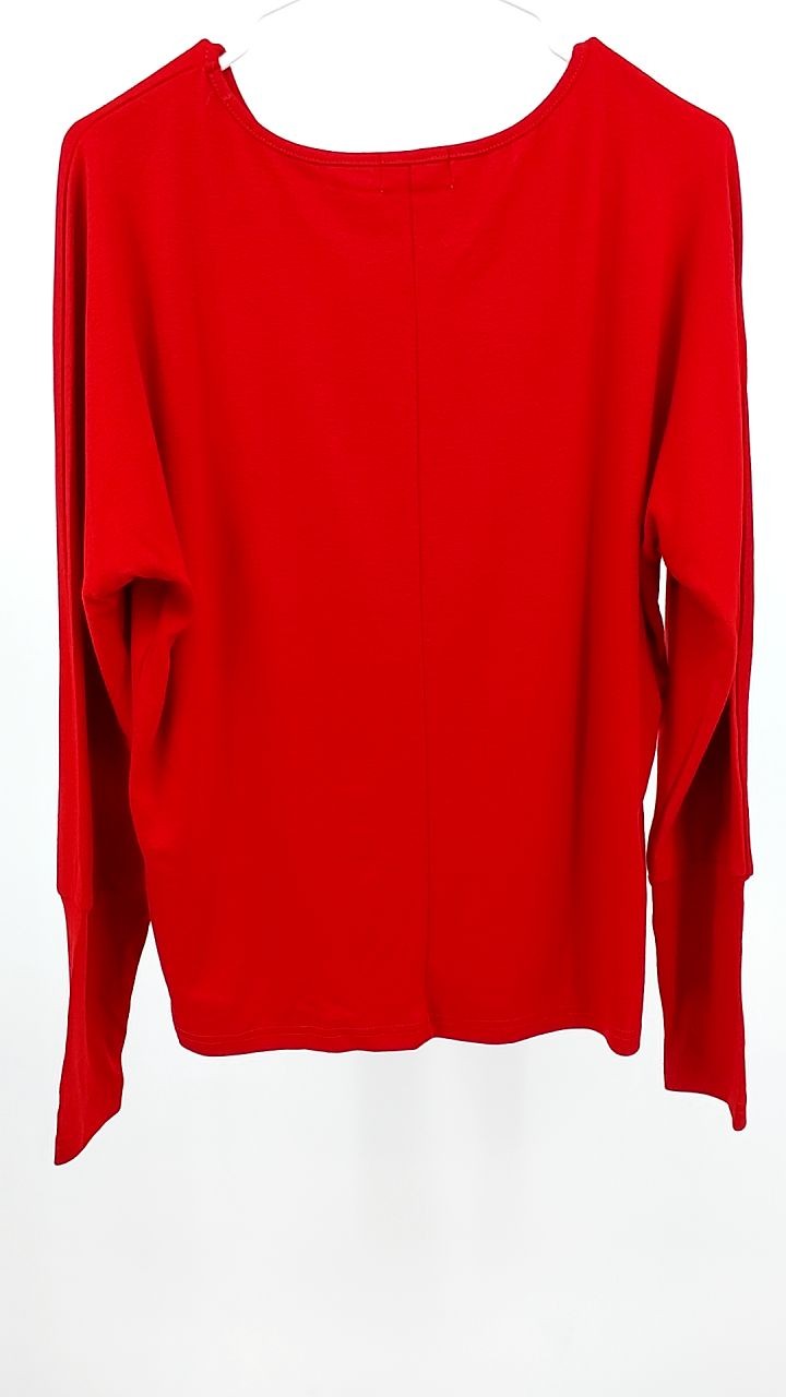 Solid Color Long Sleeve Blouse