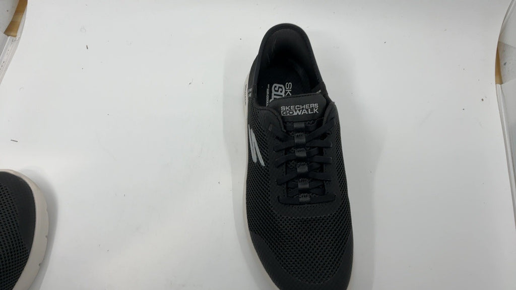 Go Walk Flex Hands Free Slip-Ins, Women's 8.5 W, Black/White Sneakers