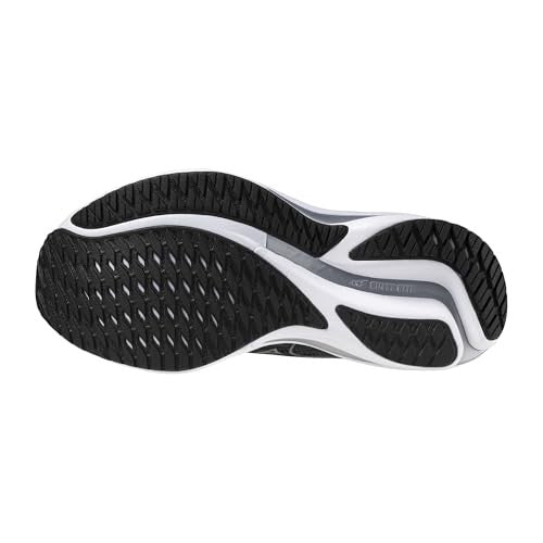 Mizuno Women's Wave Rider 28 D Running Shoe, Black-Harbor Mist, 10 Wide