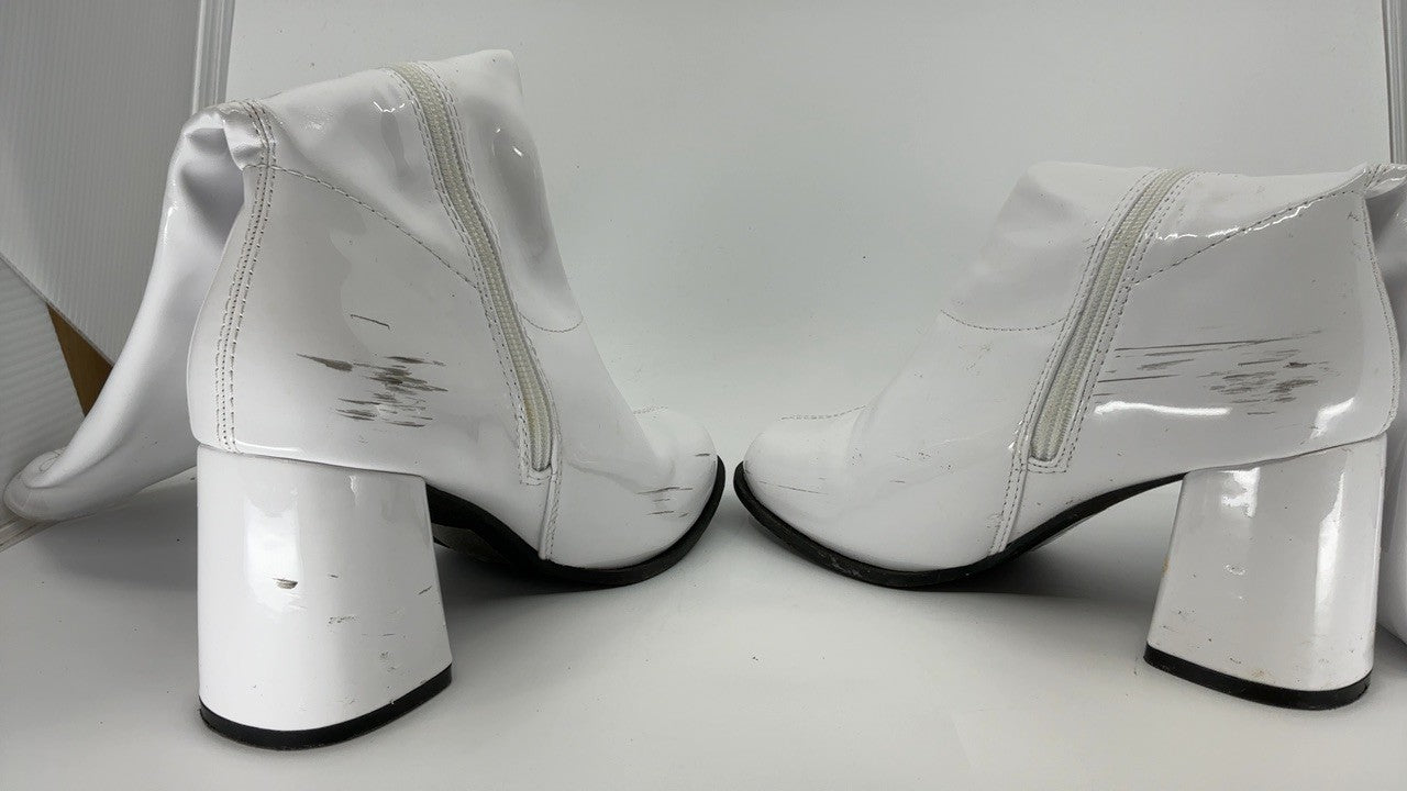 Ellie Shoes Women's Gogo Boot, White, 7 M US