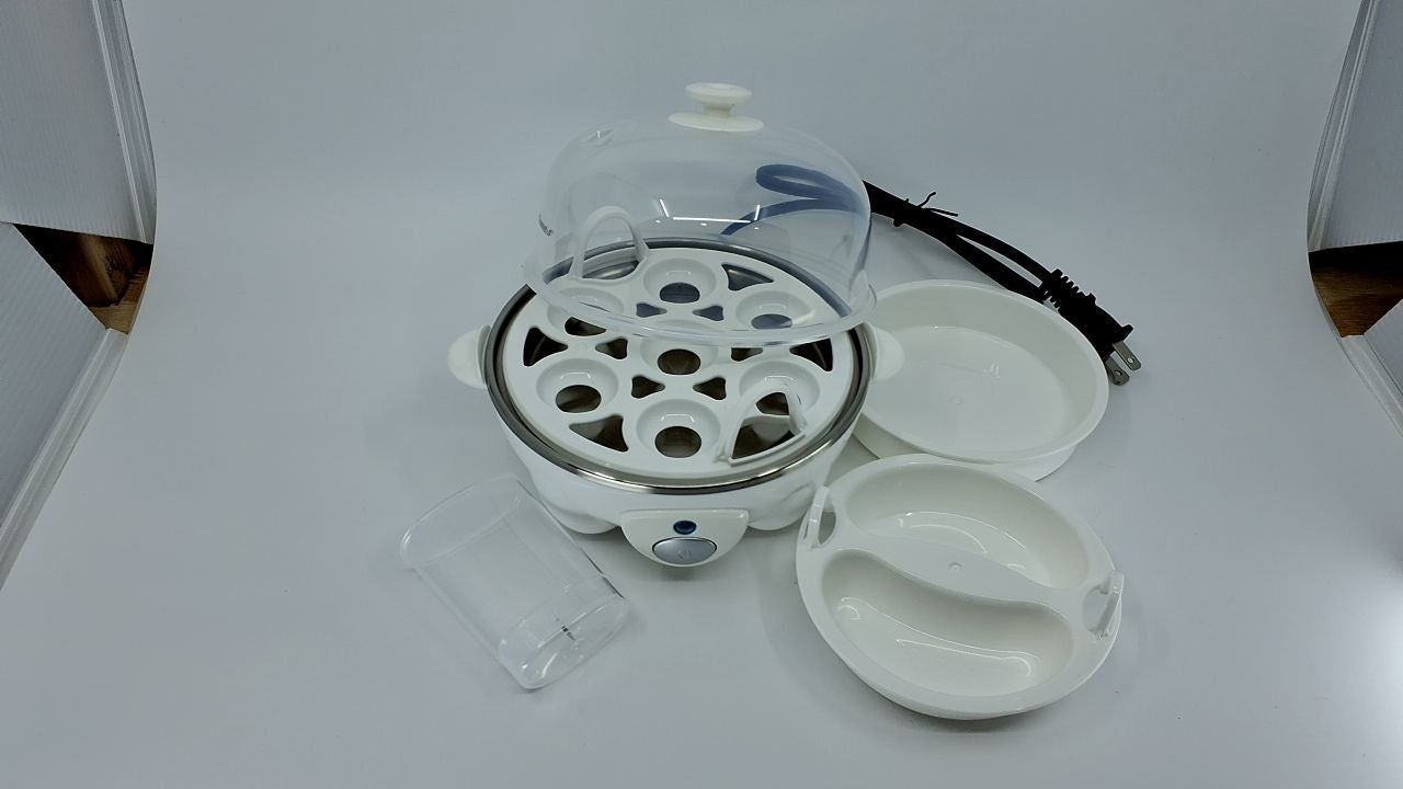 7-Egg Electric Cooker, Elite Gourmet EGC-007, Auto Shut-Off, White
