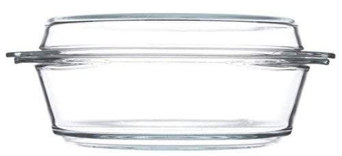 Round heatproof dish with lid 2,1L