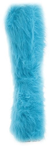 Ellie Shoes Women's 500-Fuzz Boot, Blue, 9 US/9 M US
