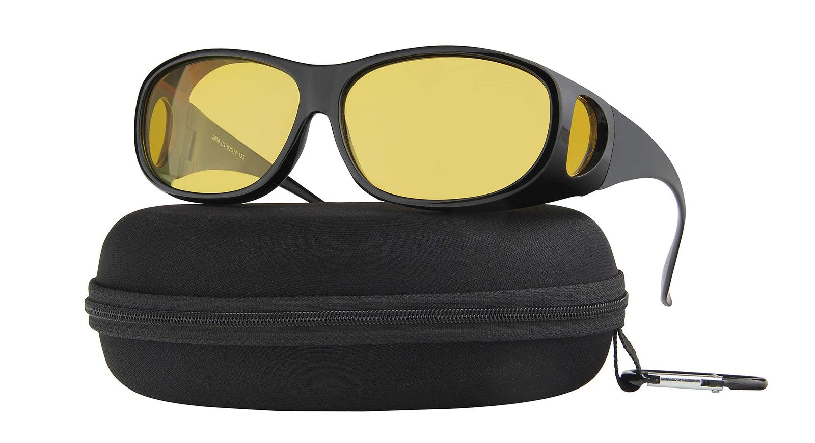 Night Driving Glasses Polarized Yellow Tint Fit Over Sunglasses