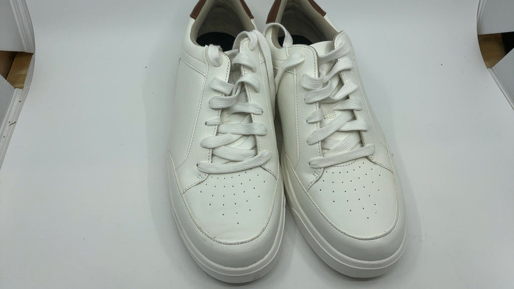 Dr. Scholl's Mens Catch Thrills Lace Up Casual Sneaker White Smooth 11.5 M