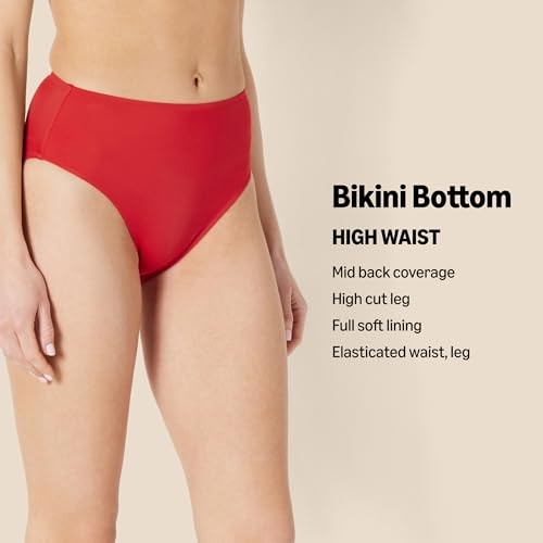 Bright Red Multi Floral Bikini Bottom, Women's X-Small