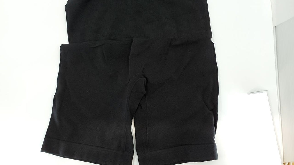 YIANNA Seamless Bodysuit Shapewear Tummy Control Thong Black S/M