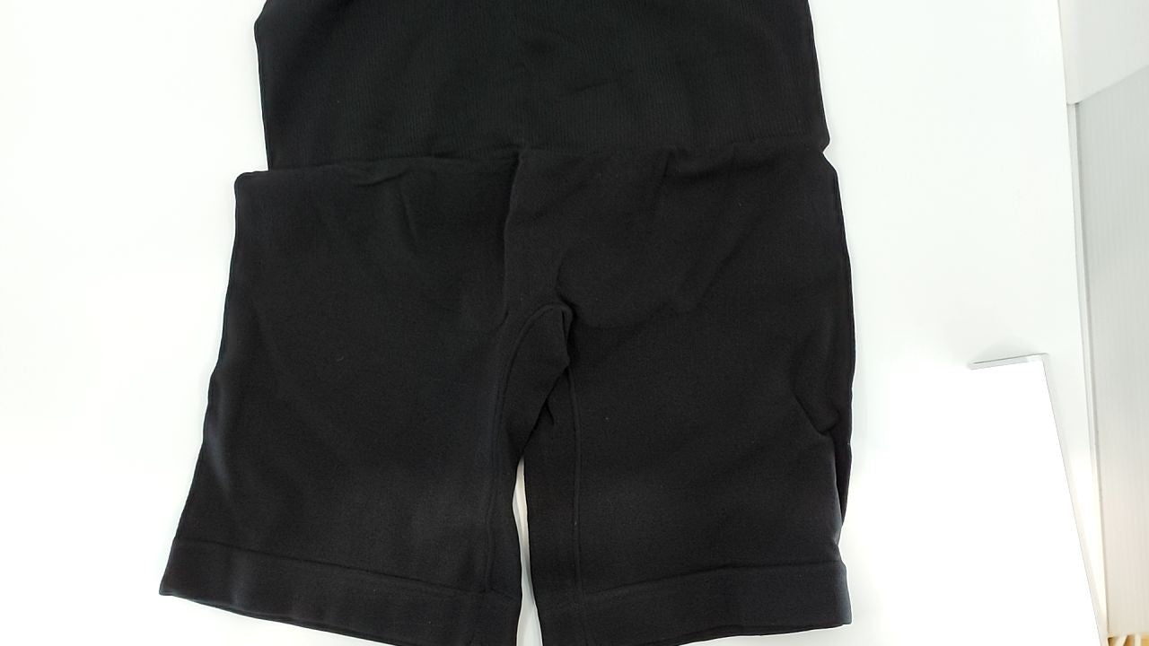 YIANNA Seamless Bodysuit Shapewear Tummy Control Thong Black S/M