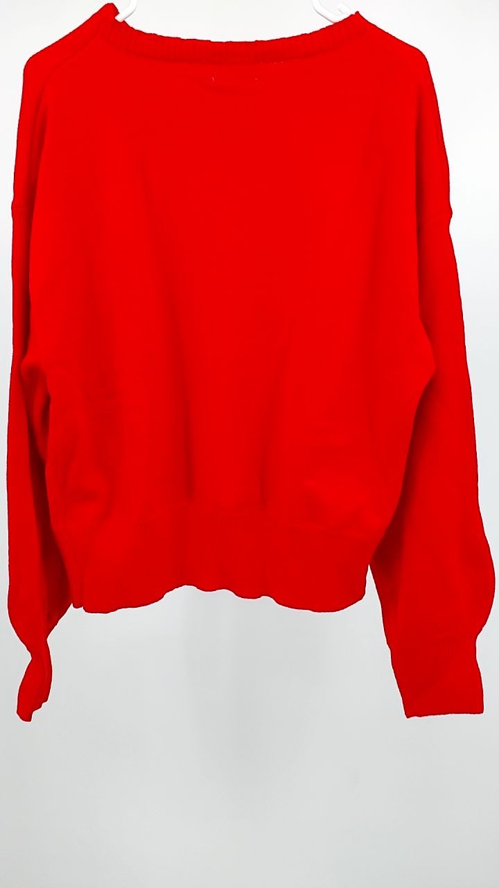 Merry Round Neck Dropped Shoulder Christmas Sweater
