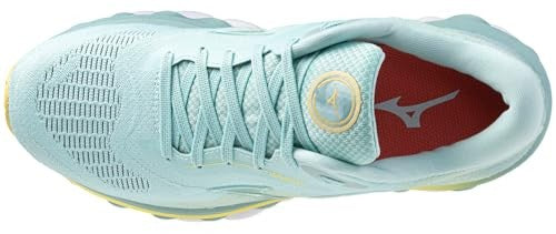 Mizuno Wave Sky 7 Women's Shoes Eggshell Blue/White : Women's 7.5 B - Medium