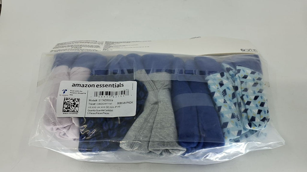 Men's Boxer Briefs 5-Pack, Cotton, Tag-Free, XX-Small, Mixed Prints