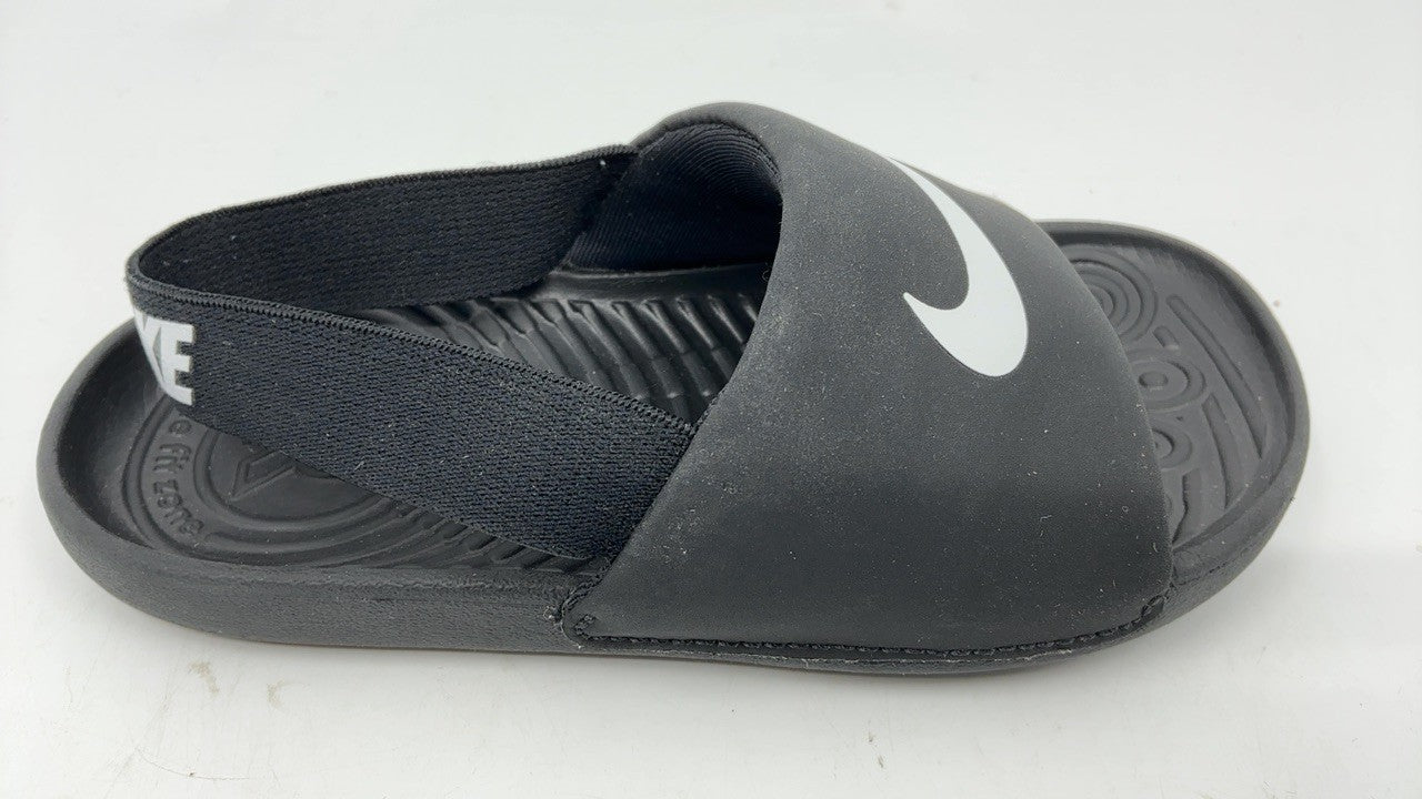Nike Baby/Toddler Kawa Slides, Black/White-White-White, 10C