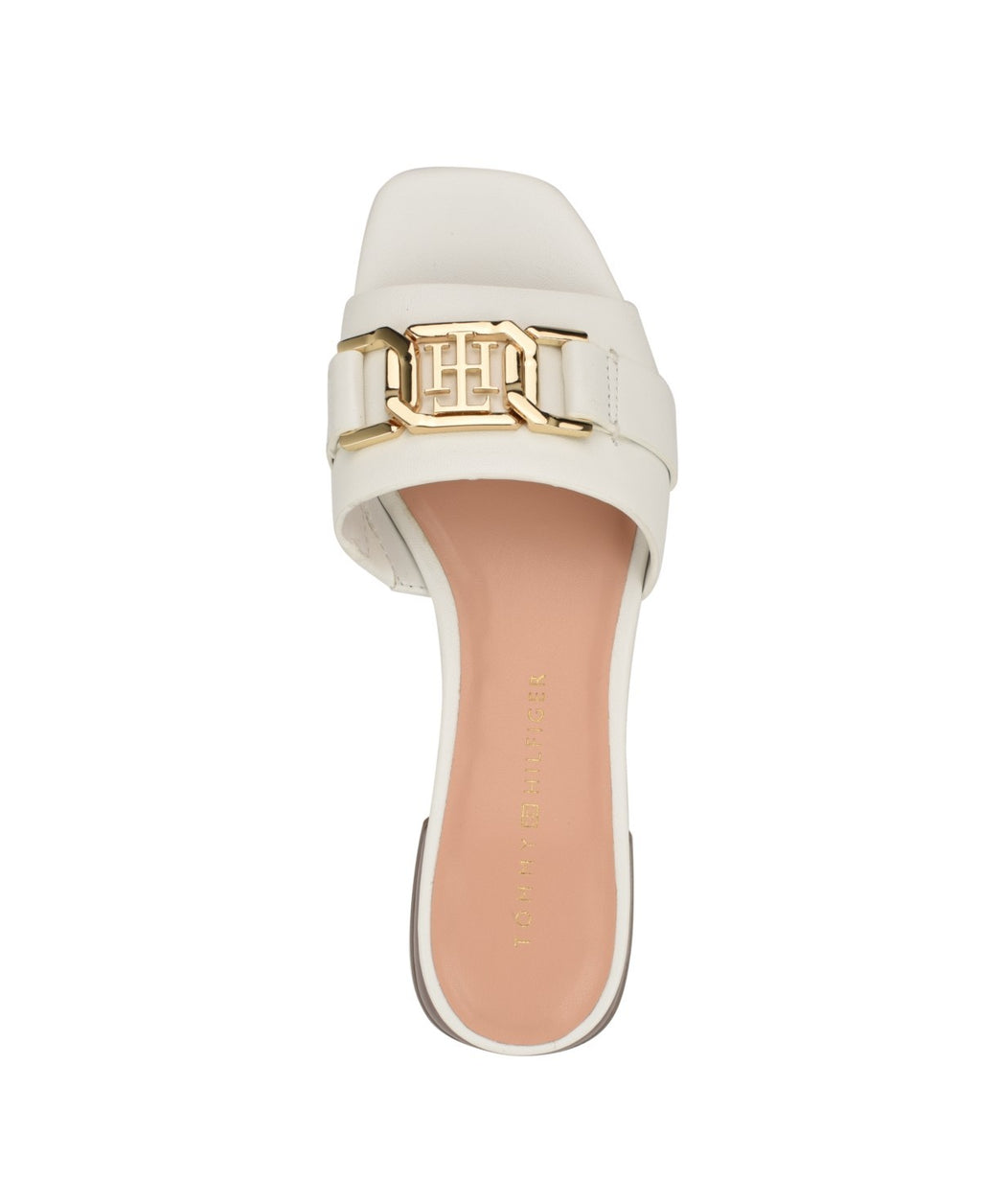 Tommy Hilfiger Women's Meliei Block Heel Slide Sandals - White