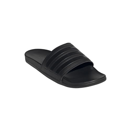 adidas Adult Adilette Comfort Slides Core Black/Core Black/Core Black 8