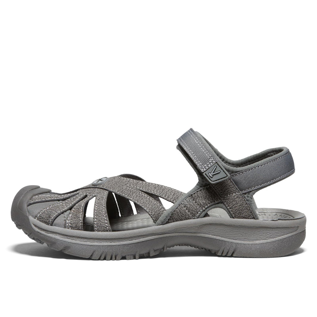 Women's Rose Casual Closed Toe Sandals, Gargoyle/Raven, 8 US
