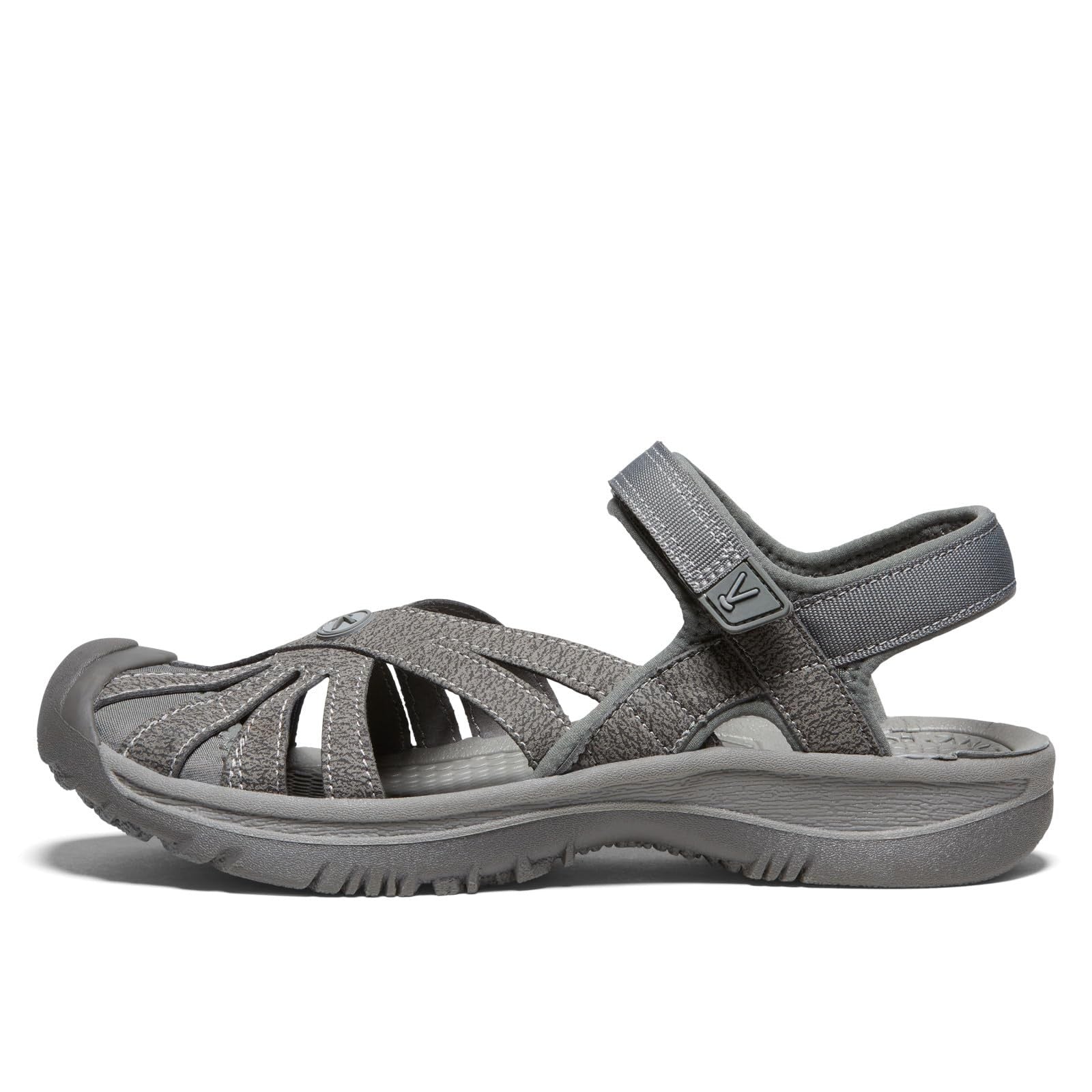Women's Rose Casual Closed Toe Sandals, Gargoyle/Raven, 8 US