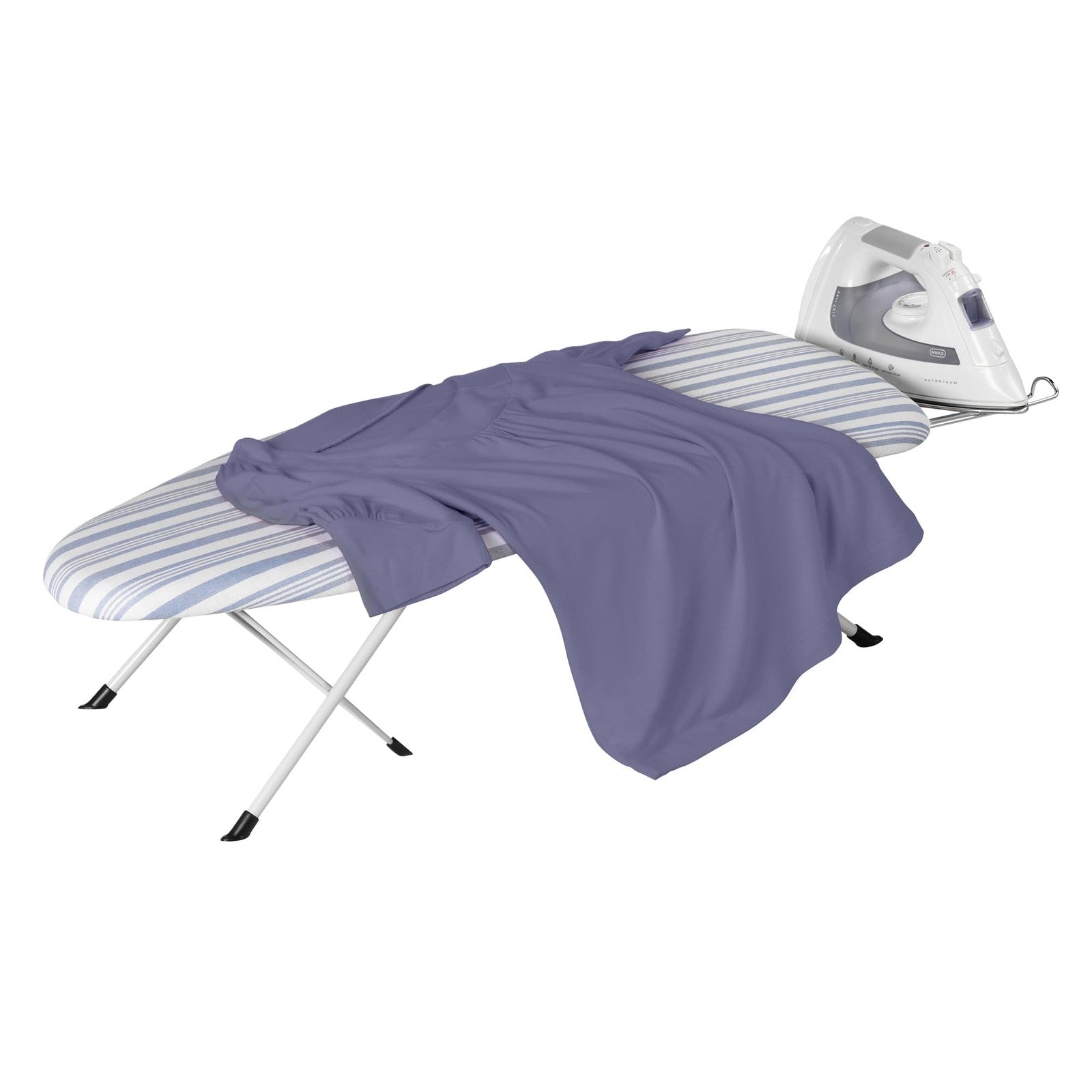 Blue Tabletop Ironing Board 32 in L x 12 in W, Portable Design
