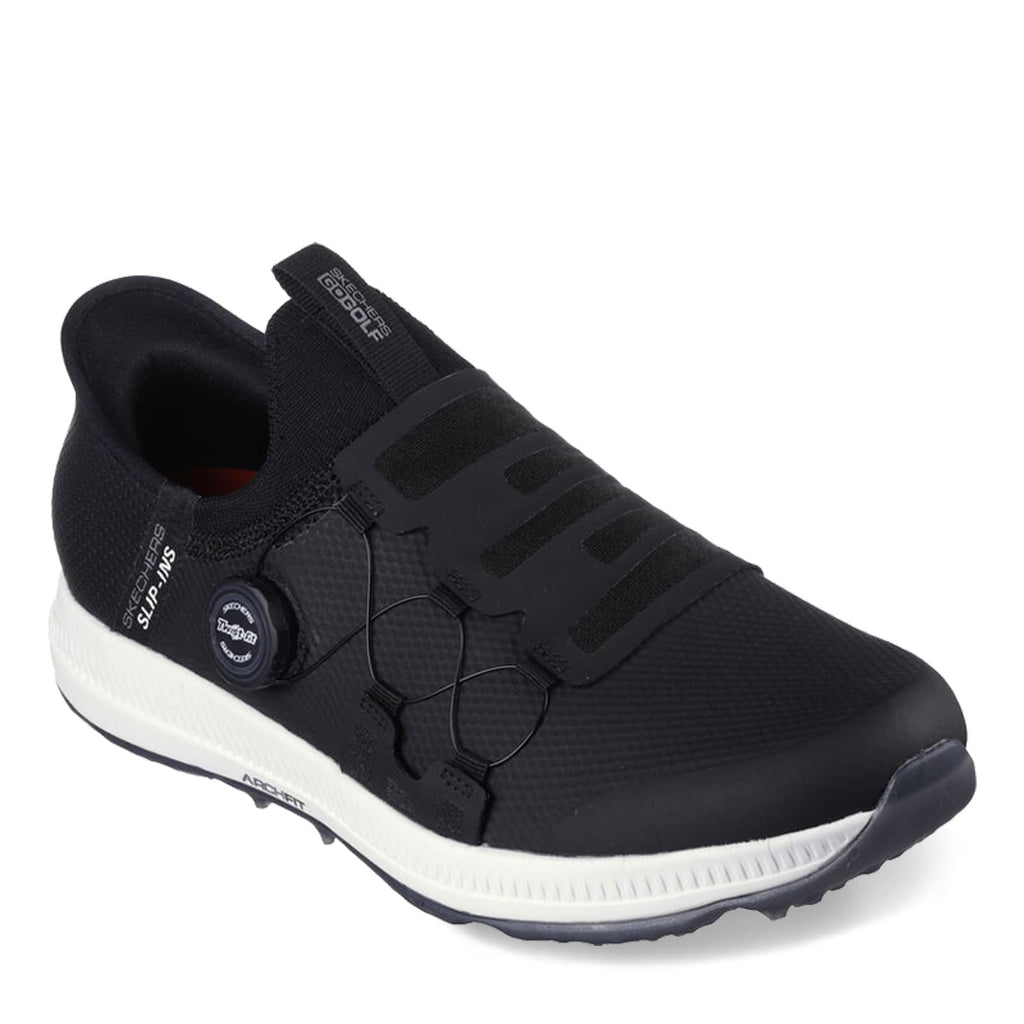 Skechers Men's Go Golf Elite 5 Arch Fit Shoes, Waterproof, 9.5, Black/White