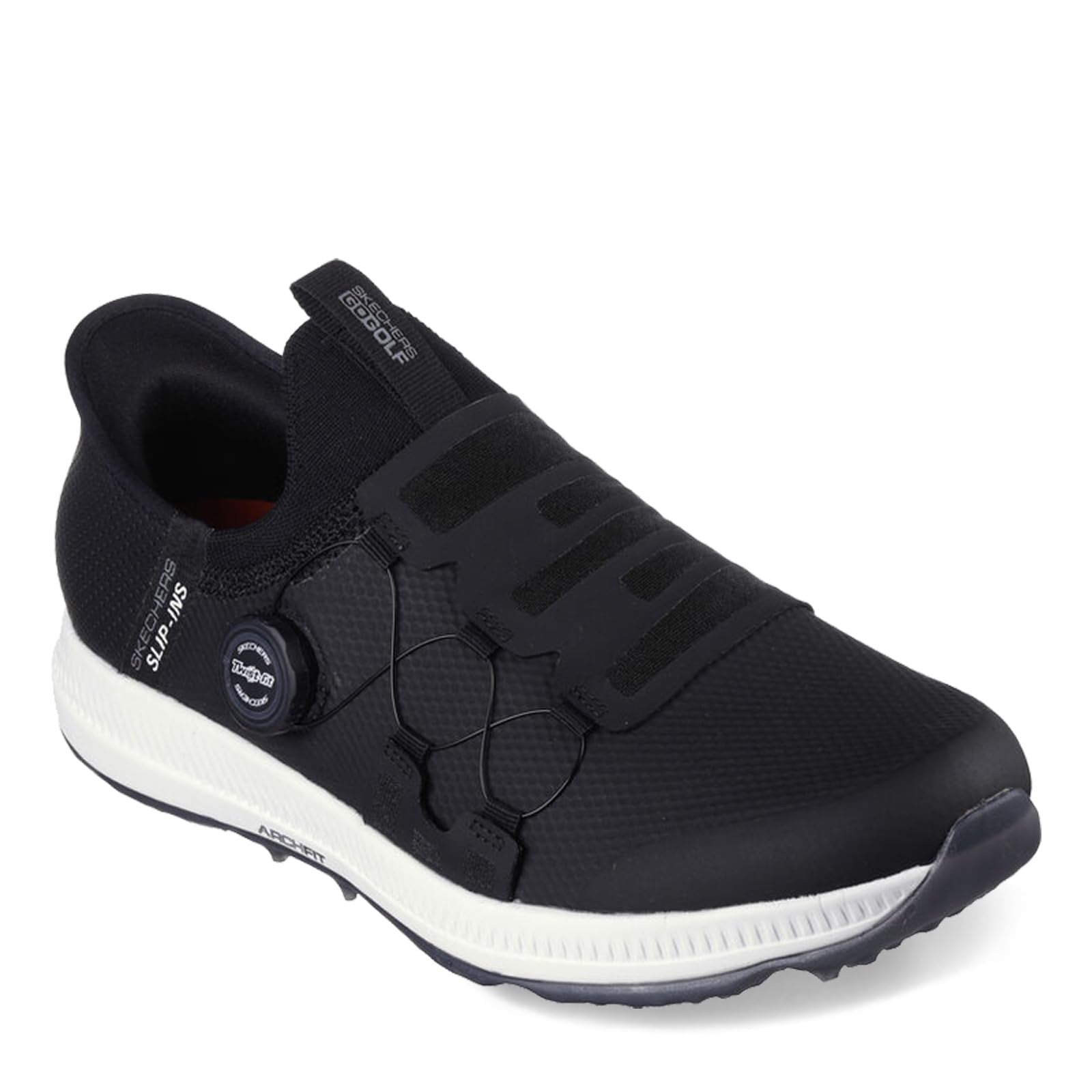 Skechers Men's Go Golf Elite 5 Arch Fit Shoes, Waterproof, 9.5, Black/White