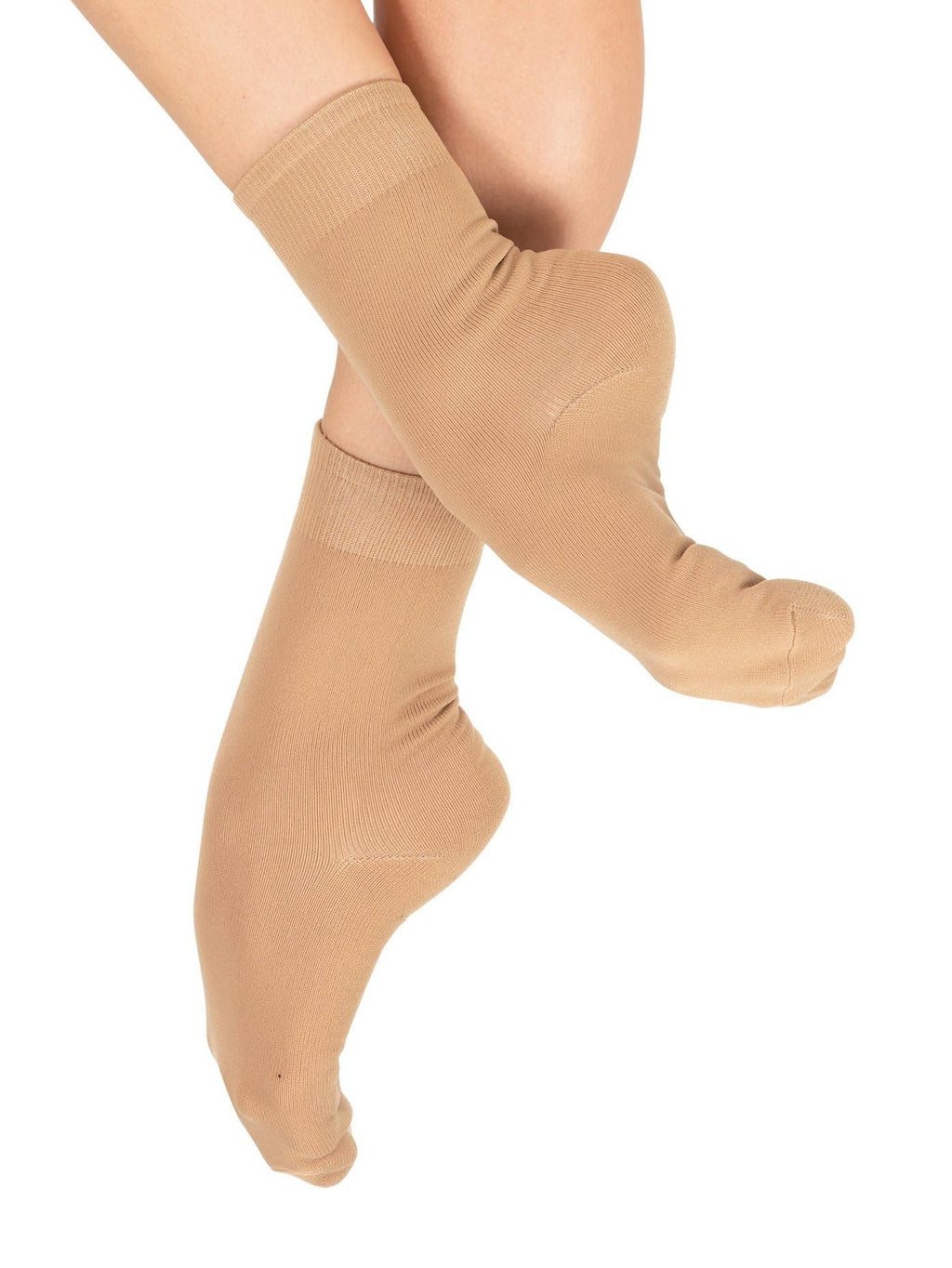 Natalie Dancewear Kids Skin Tone Socks for Dancing Medium NSOCKC