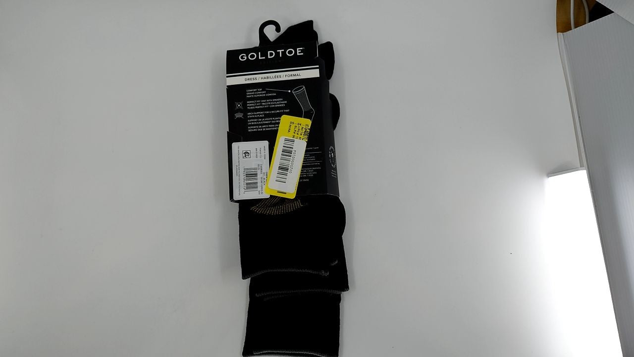 GOLDTOE Edition Mens Dress Rib Crew Socks, 3-Pack