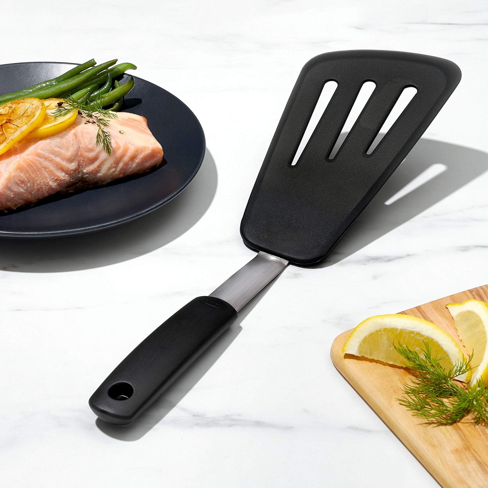 OXO Good Grips Silicone Flexible Omelet Turner,Black