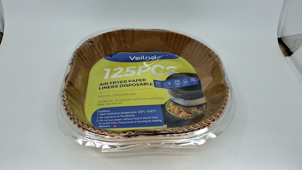 Disposable Parchment Paper Liners, 125Pcs for Air Fryer, 8In Square