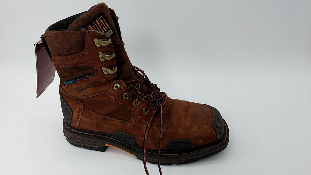 Ariat Men's 8" Waterproof Composite Toe Work Boot, Chestnut Brown, 8M