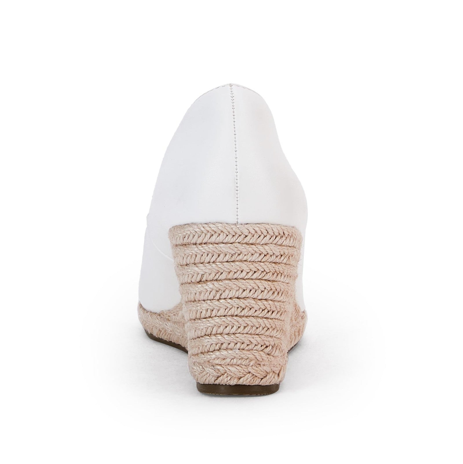 White Pointed Toe Wedge Sandals, Women's Size 7, Espadrille Style
