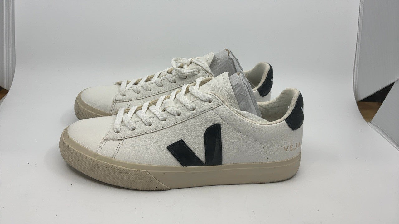 Veja Women's Campo Sneakers, Extra White/Black, 11 Medium US