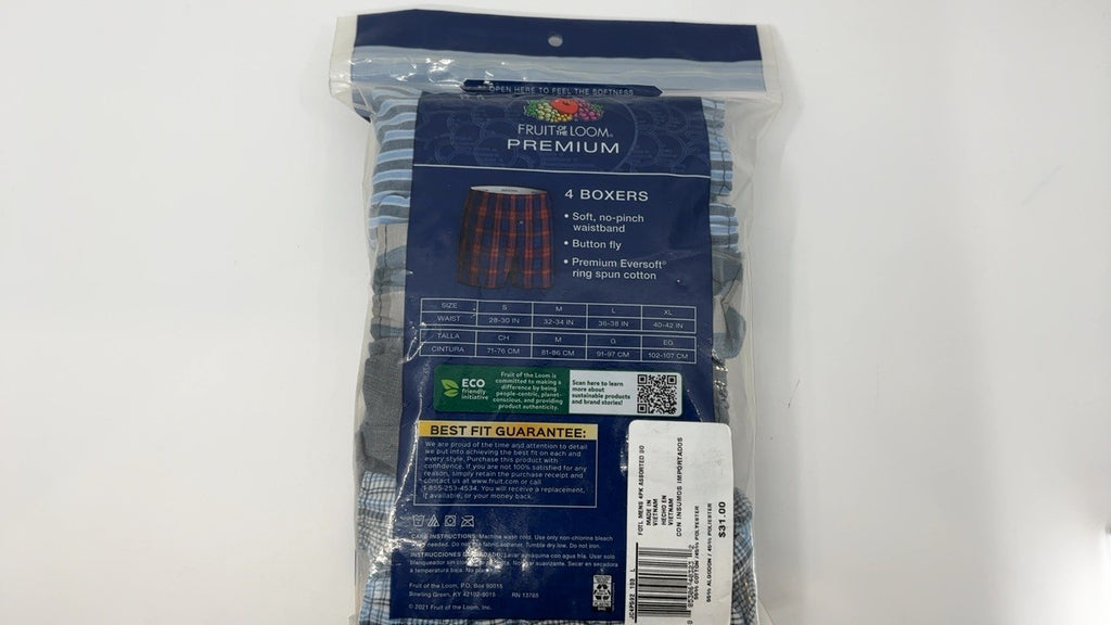 Fruit of the Loom Large Breathable Cotton Mesh Boxer Briefs 3 Pack