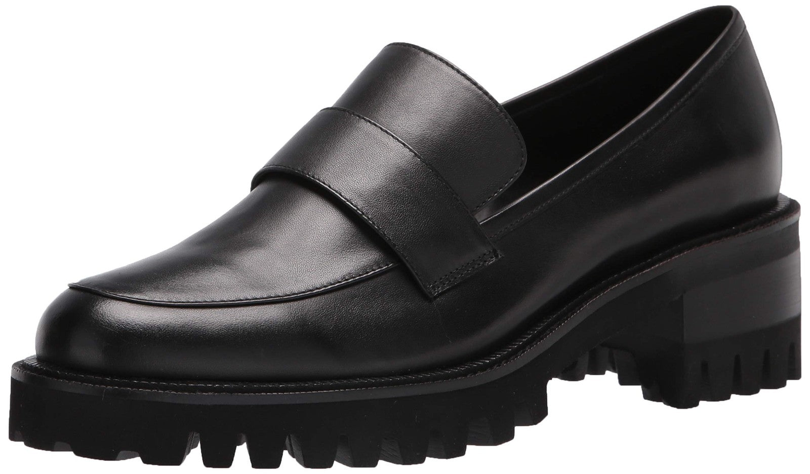 Women’s Black Leather Ronnie Loafer Size 7 by Aerosoles