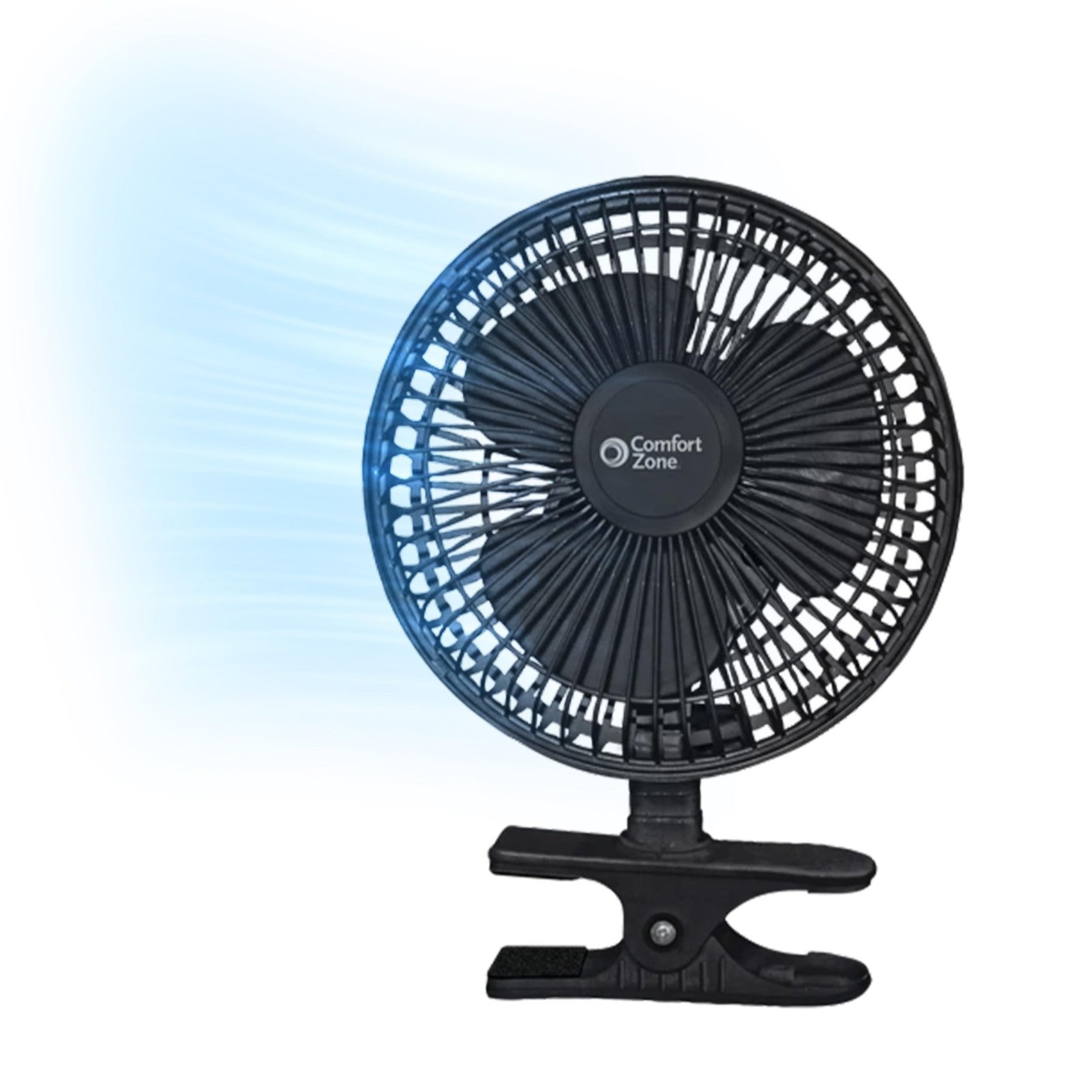 Quiet 6" Clip-On Fan, Adjustable Tilt, 2-Speed, Ideal for Desk & Stroller