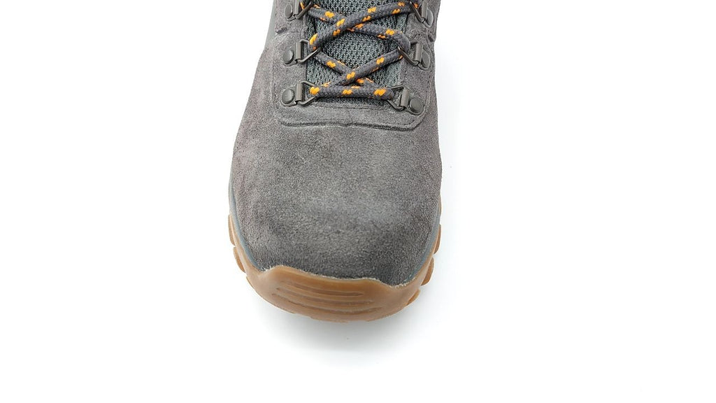 Columbia Mens Newton Ridge Plus II Suede Waterproof, Dark Grey/Gold Amber, 8.5