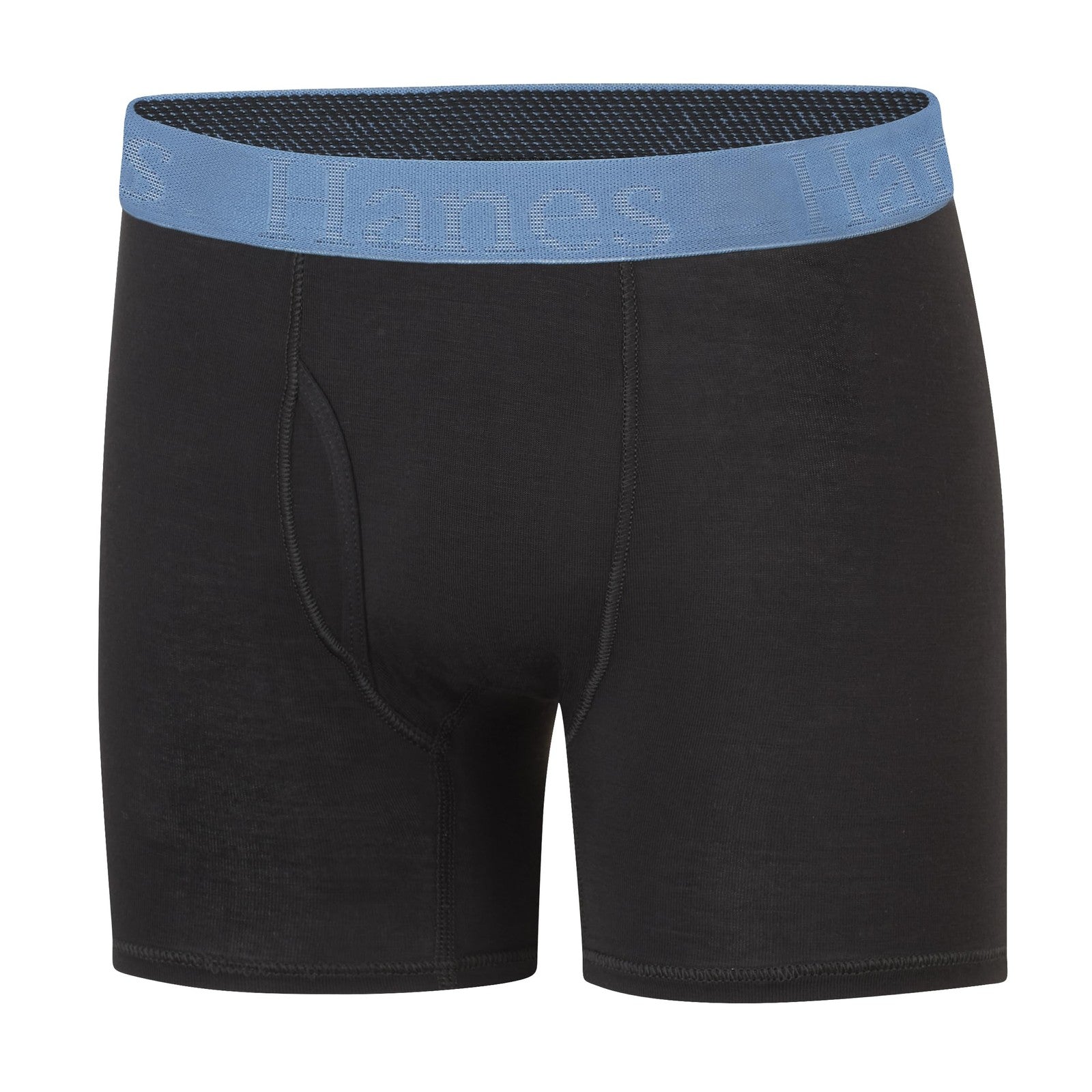 Hanes Ultimate Boys' Boxer Briefs, Black, 5-Pack, Moisture-Wicking
