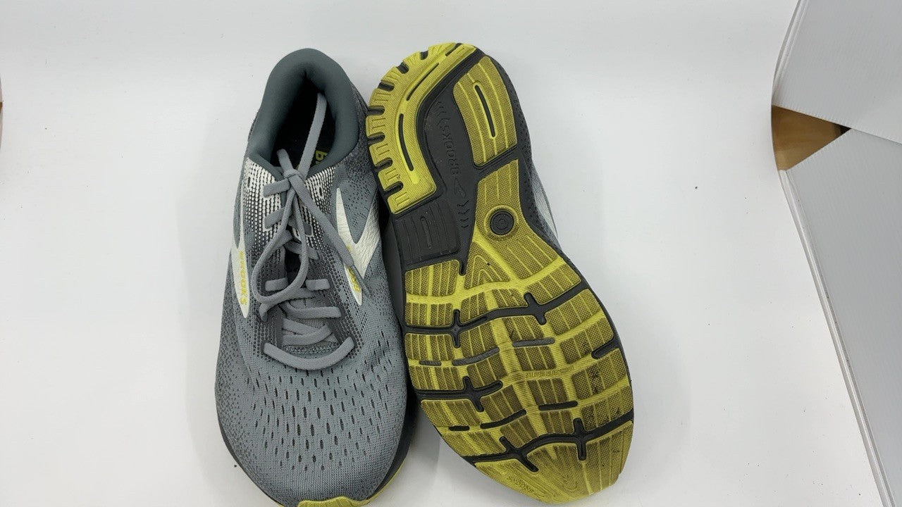 Brooks Men’s Ghost 16 Neutral Running Shoe - Primer/Grey/Lime - 9 X-Wide