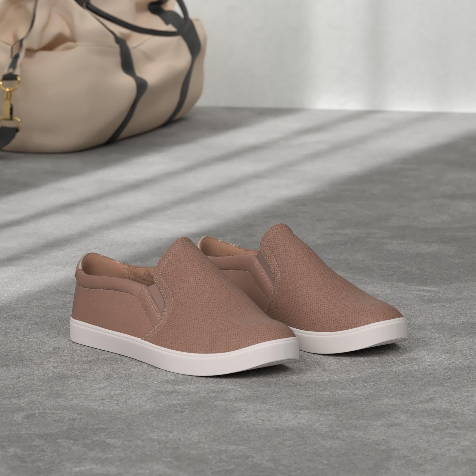 Dr. Scholl's Womens Madison Sneaker Woodsmoke Microfiber 9.5 M