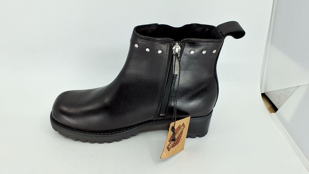 Harley-Davidson Footwear Women's Ashby Pull On Boot, Black, 8.5