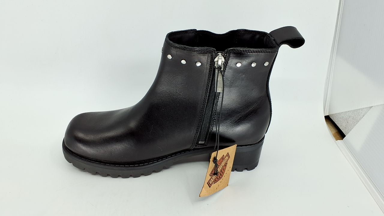 Harley-Davidson Footwear Women's Ashby Pull On Boot, Black, 8.5