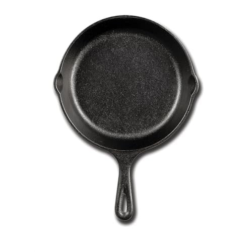 6.5 Inch Lodge Cast Iron Skillet - Pre-Seasoned, Black, Versatile Cooking