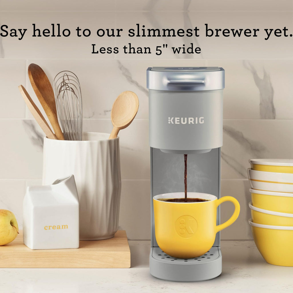 Keurig K-Mini Coffee Maker, 6-12oz Brew Sizes, Studio Gray, Small Space