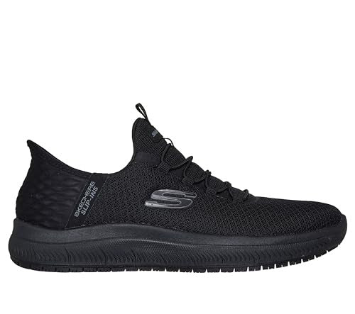 Skechers Black Slip-Ins, Women's 11 Wide, Slip Resistant Work Shoes