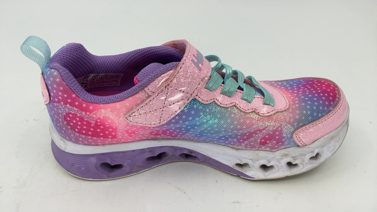 Skechers Unisex-Child Flutter Heart Lights, Pink/Multi, 1 Little Kid