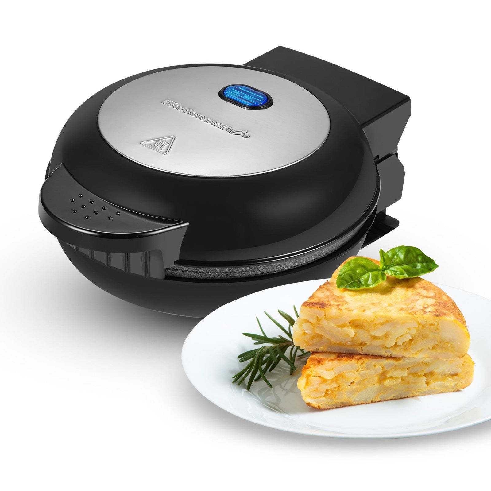 Elite Gourmet EOM123 Non-Stick Omelet Maker, 2 Individual 5.6" Portions