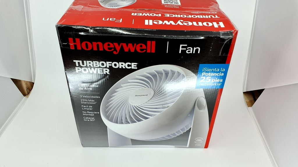 Honeywell TurboForce Air Circulator, Small Desk Fan, White, 3 Speeds