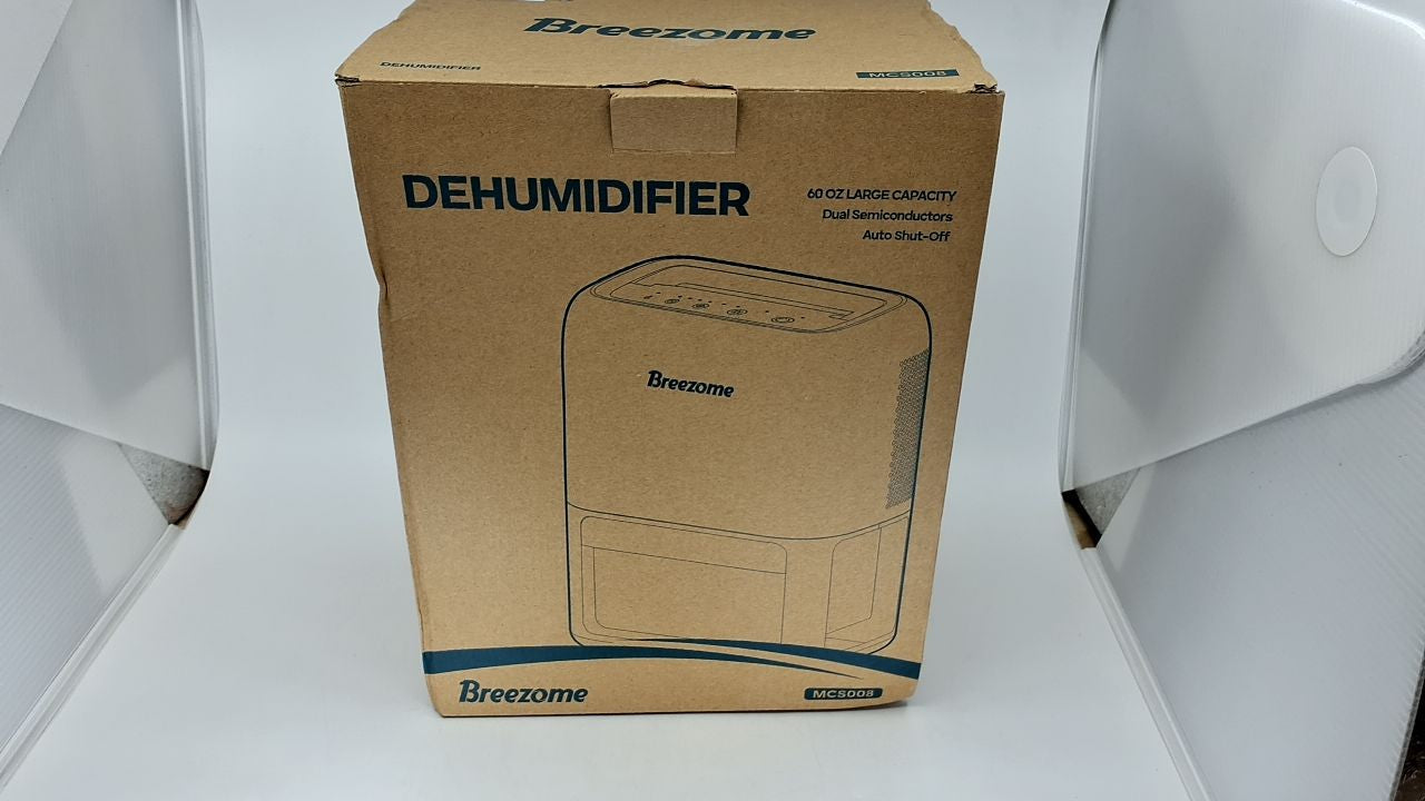 60 Oz Dehumidifier w/ Timer, 7 Colors Light, Portable for Small Spaces