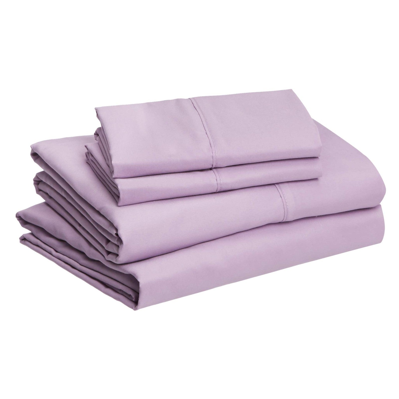 Soft Microfiber 4 Piece Sheet Set, Queen, 14 In Deep Pocket, Frosted Lavender