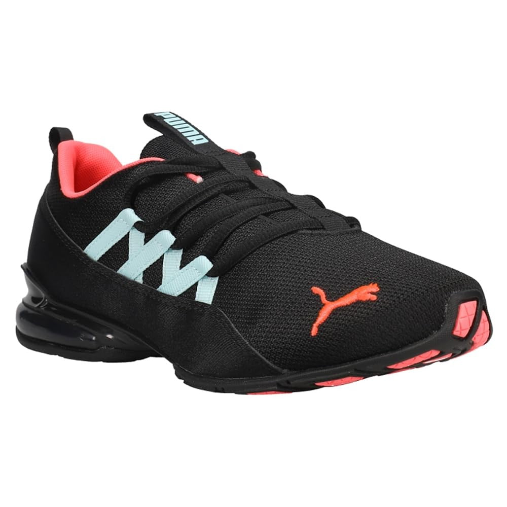 PUMA Women's RIAZE PROWL Sneaker, Puma Black-Ignite Pink-Aquamarine, 7