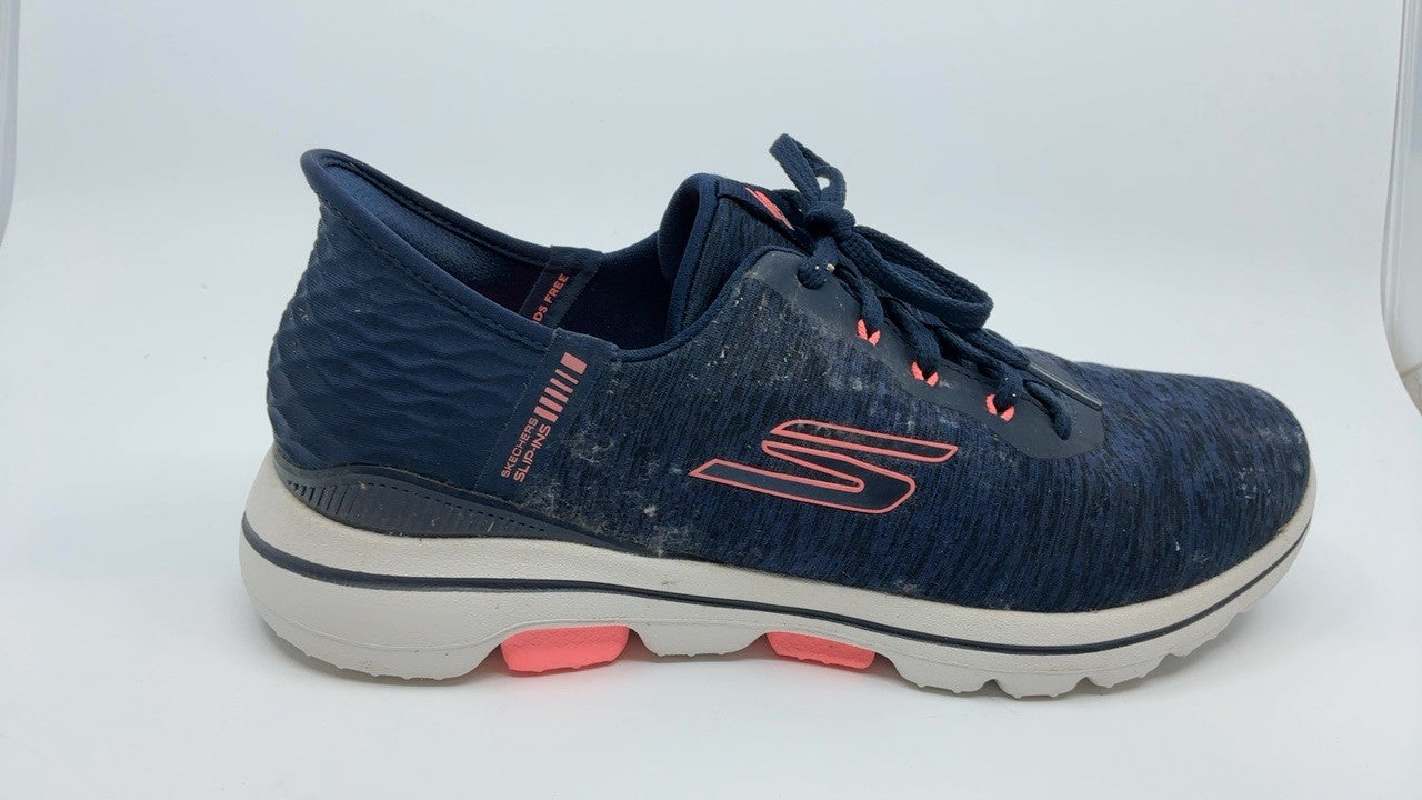 Go Walk 5 Relaxed Fit Slip-in Golf Shoe Navy/Pink, 9.5